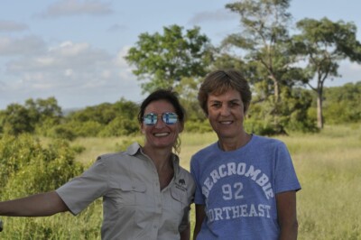 Christine Guy and Diane at Elephant Plains