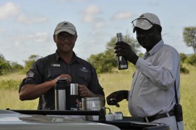 Christine Guy and Diane at Elephant Plains