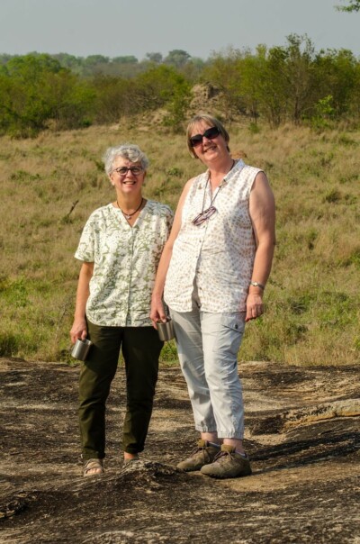 Brod, Julie and Gina at Elephant Plains